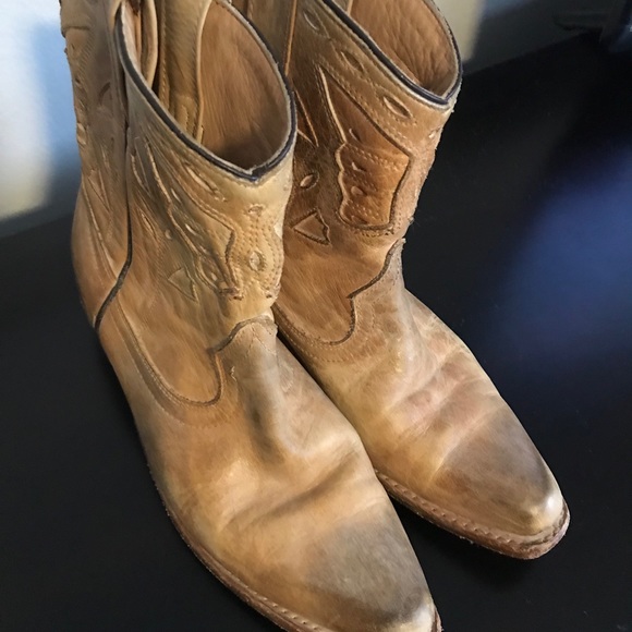 Bed Stu Cobbler Series Filly Ankle Western Boots 7 - Picture 2 of 4